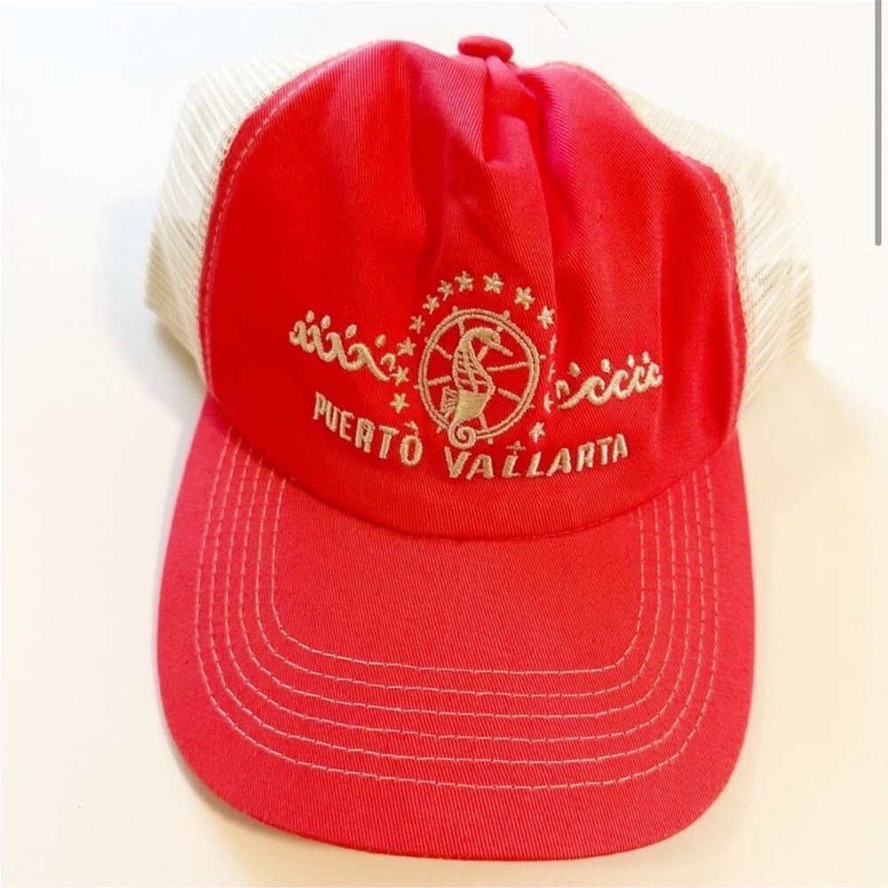 Free People NWOT Puerto Vallarta Destination Snap Back Trucker Baseball Hat